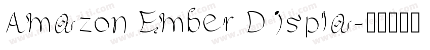 Amazon Ember Displa字体转换